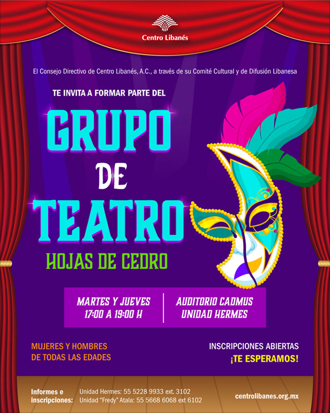 CENTRO LIBANÉS CLASES GRUPO TEATRO