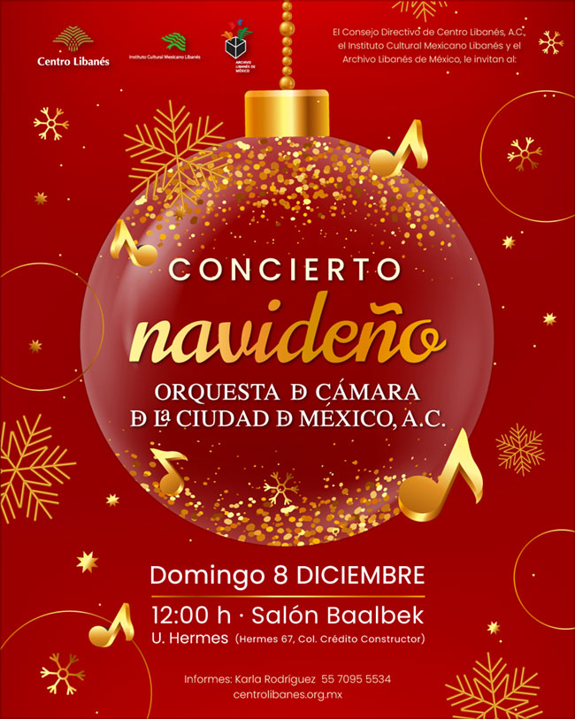 Concierto navideño de la Orquesta de Cámara de la Ciudad de México