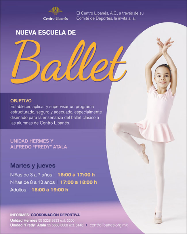 CENTRO LIBANÉS CLASES ESCUELA DE BALLET